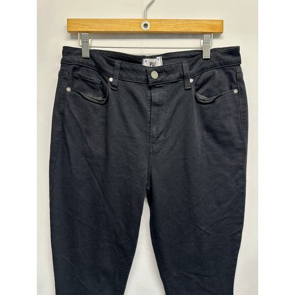 Paige Hoxton Ankle black denim w/ raw hem/ ankle fray size 32 - Picture 4 of 11